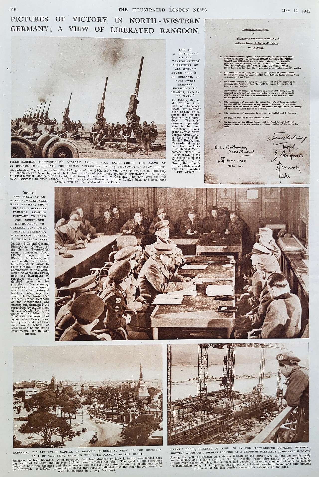 nw germany and rangoon victory